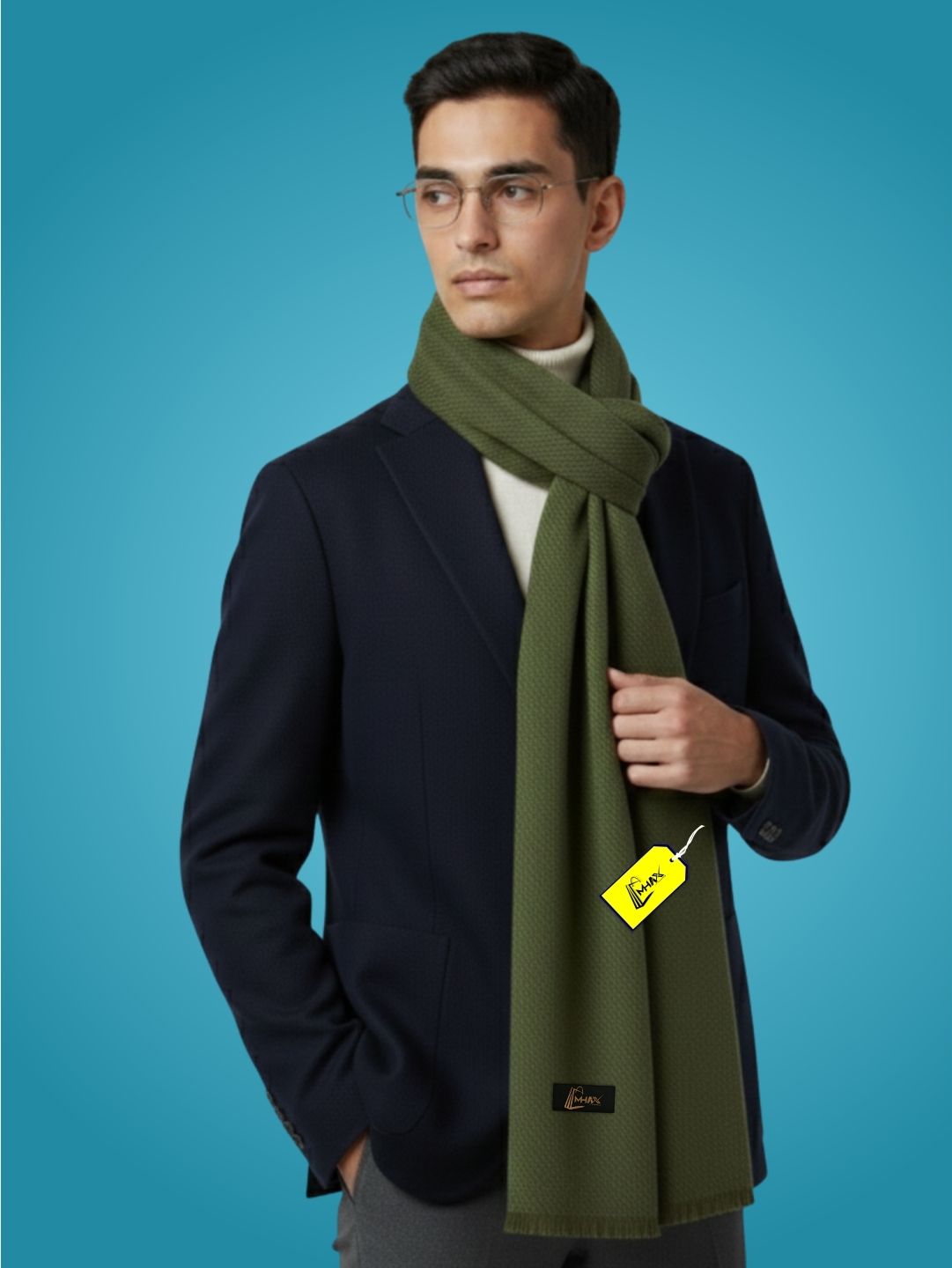 MHAX Wool Solid Men Shawl-picture-30