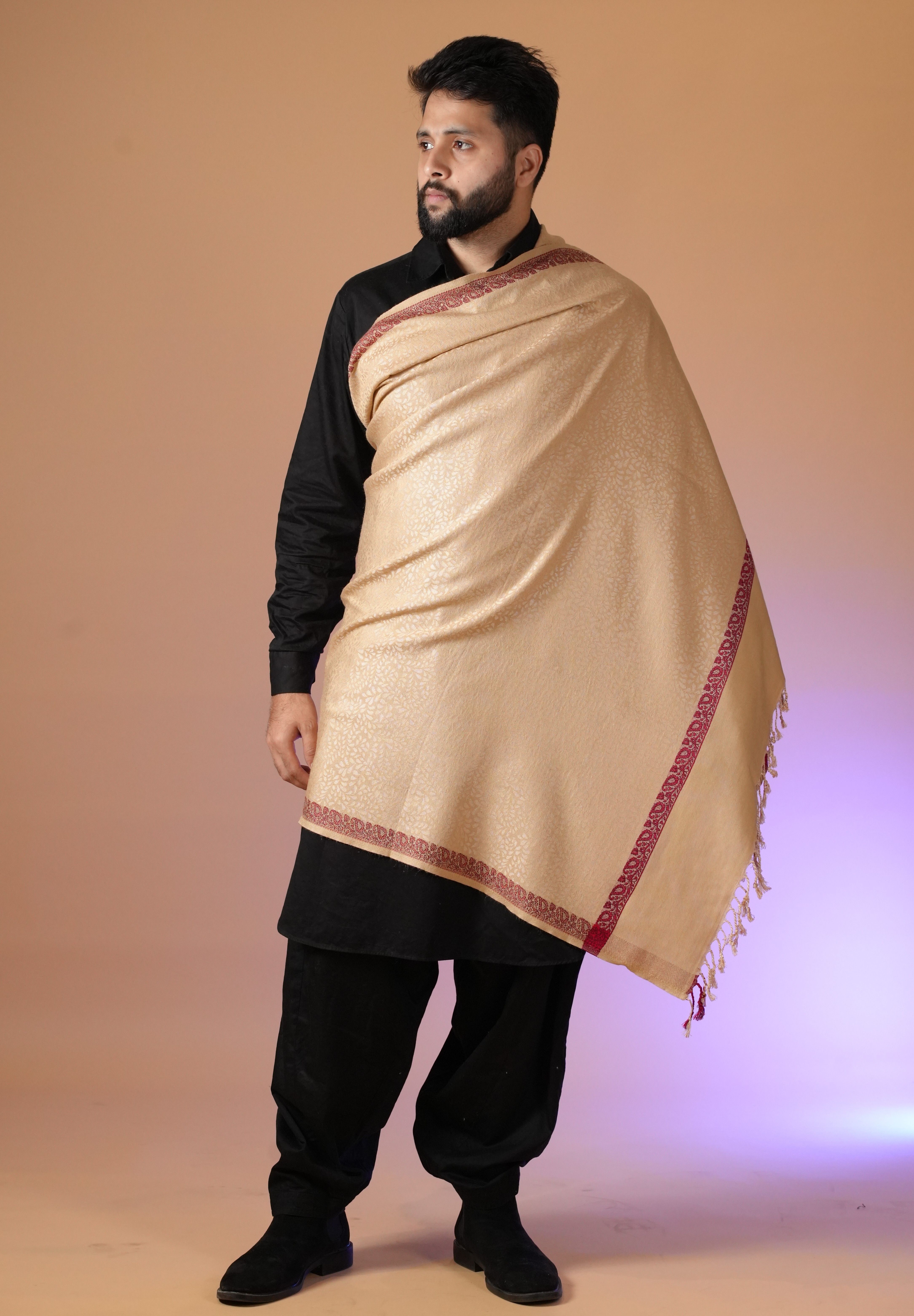 SHIFNEEN Acrylic Self Design Men Shawl-picture-28