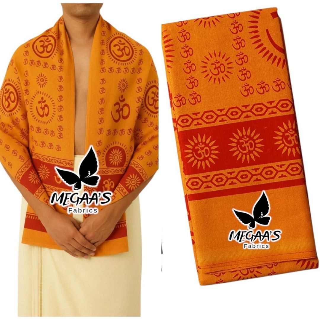 Megaasfabrics Cotton Printed Men, Women Shawl-image-3