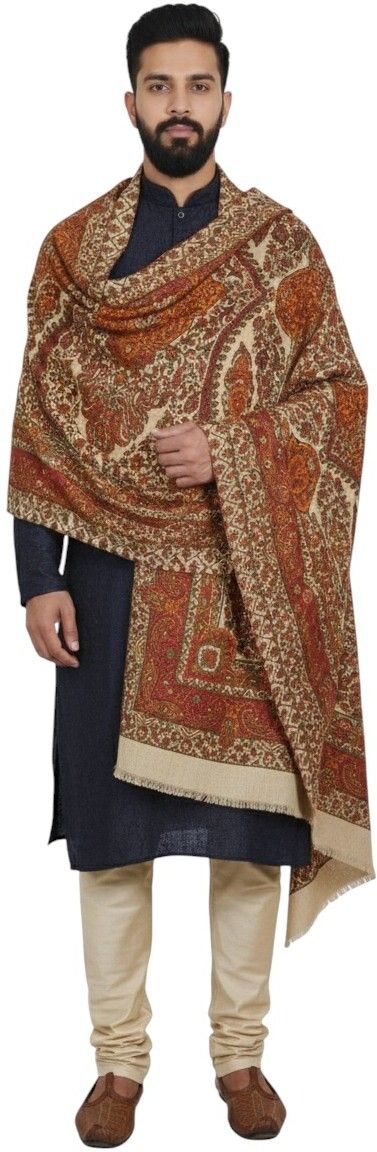 Sprha Wool Printed Men Shawl-picture-40