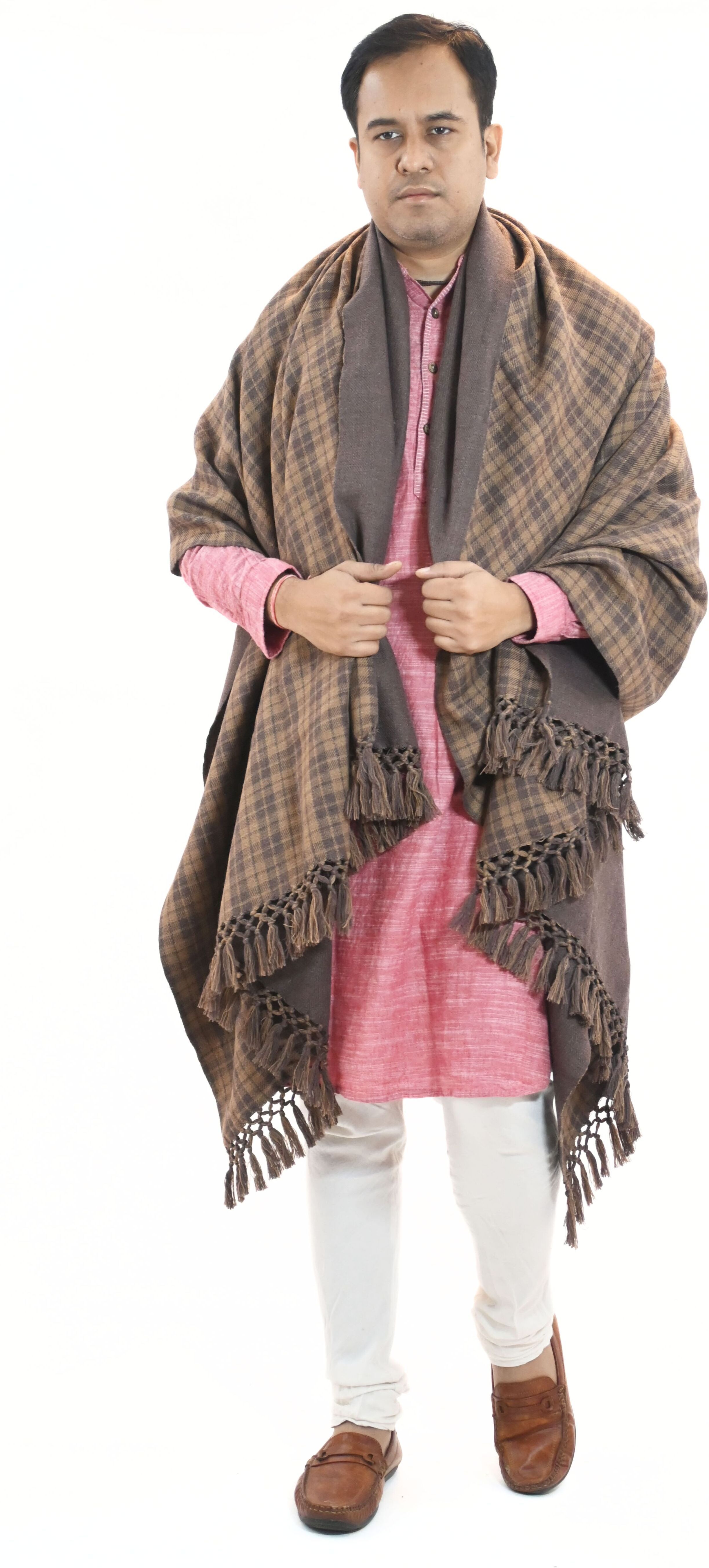 Vrinde Wool Checkered Men Shawl-picture-26