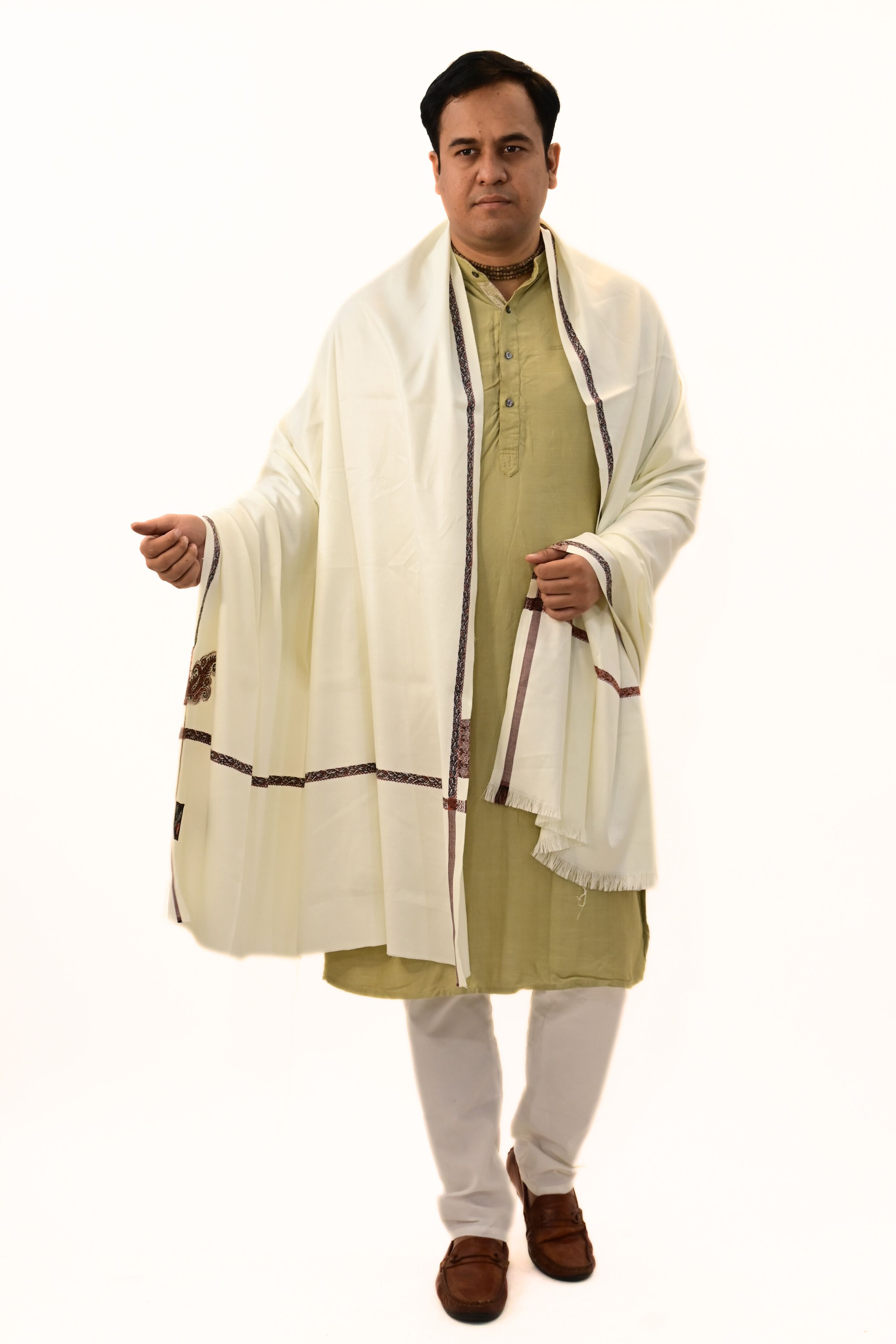 Sprha Wool Self Design Men Shawl-picture-27
