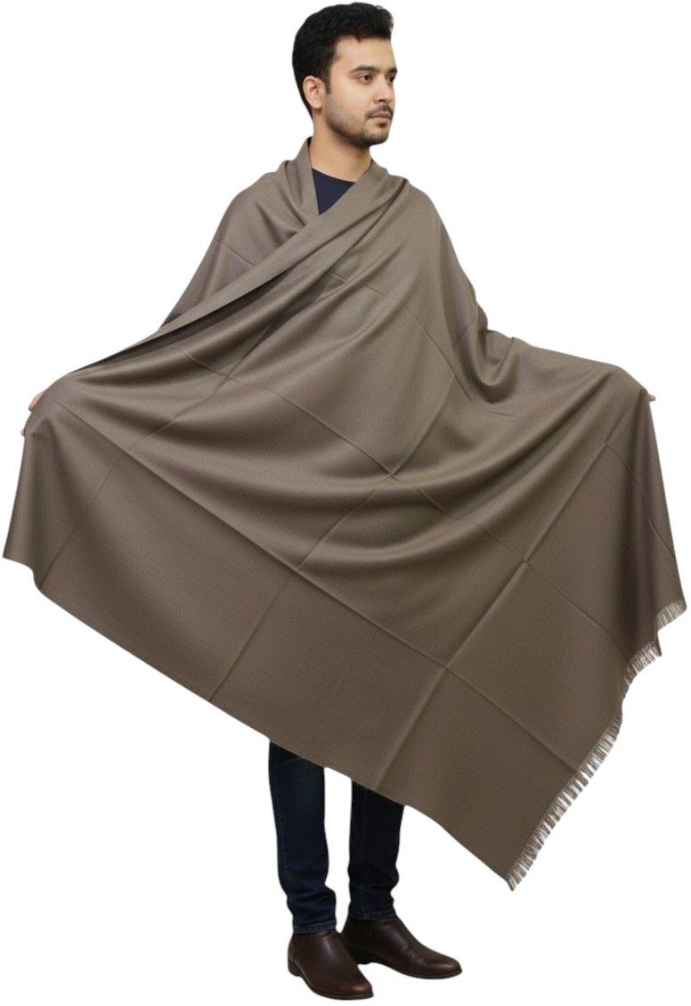 Vrinde Wool Solid Men Shawl-picture-37