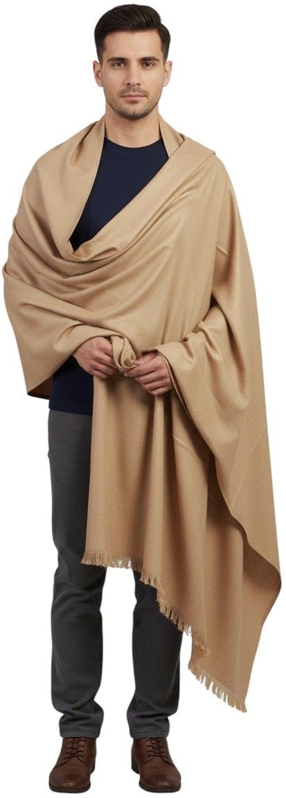 Sprha Wool Solid Men Shawl-picture-16
