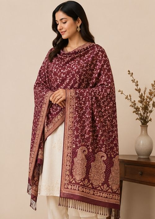 Tallit by enn dee Poly Wool Woven Women, Men Shawl-picture-42