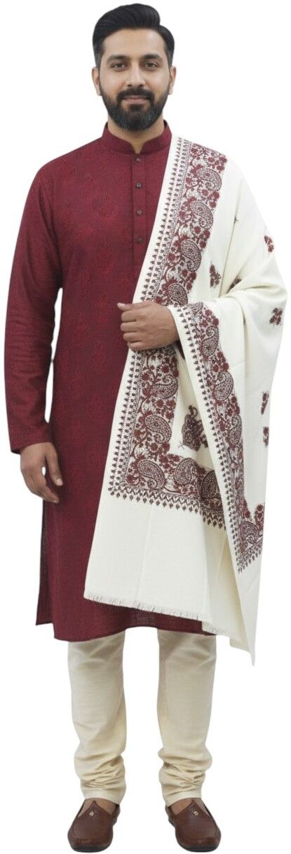 Sprha Wool Printed Men Shawl-picture-34