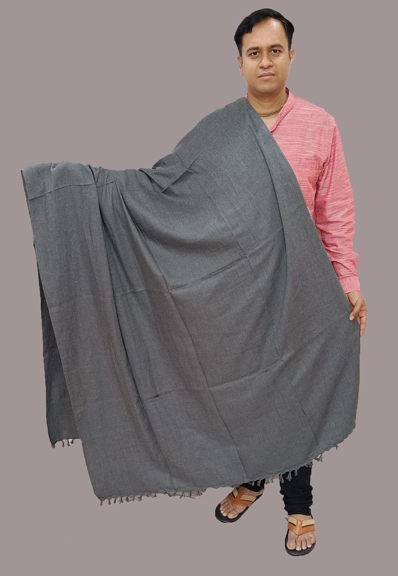 Sprha Wool Solid Men Shawl-picture-30