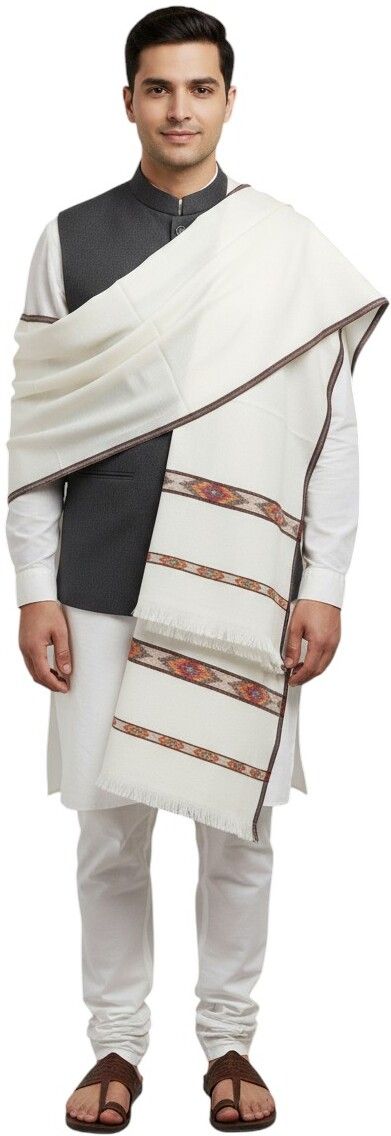 Vrinde Wool Solid Men Shawl-picture-22