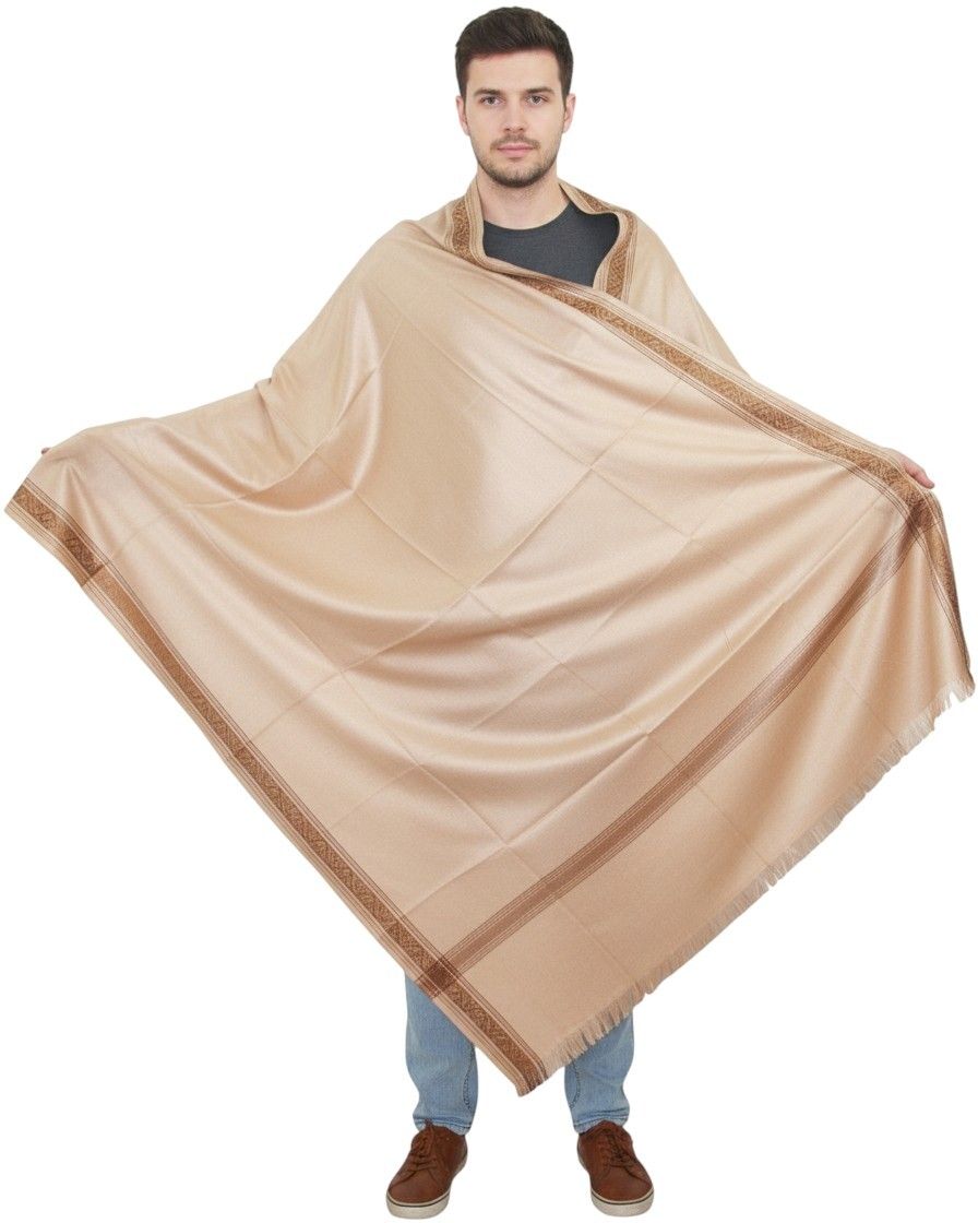 Sprha Wool Solid Men Shawl-picture-19