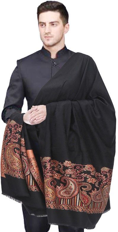 manra Wool Paisley Men Shawl-picture-10