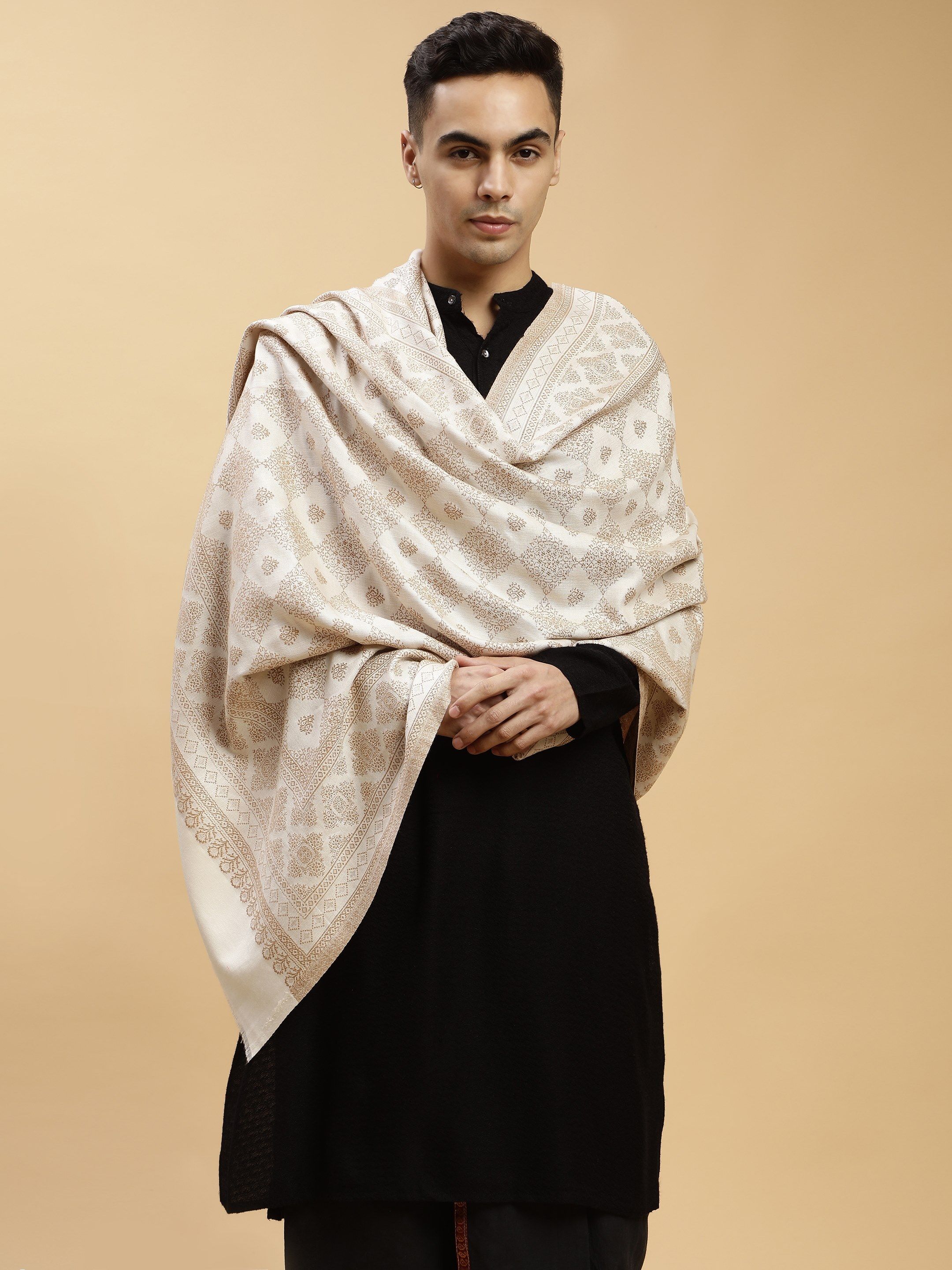 Tweedle Acrylic Paisley Men Shawl-picture-21