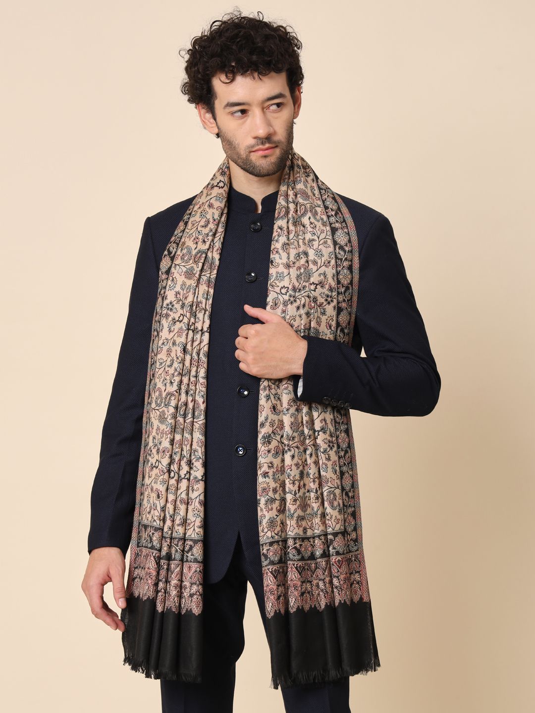 Zamour Acrylic Woven Men Shawl-picture-16