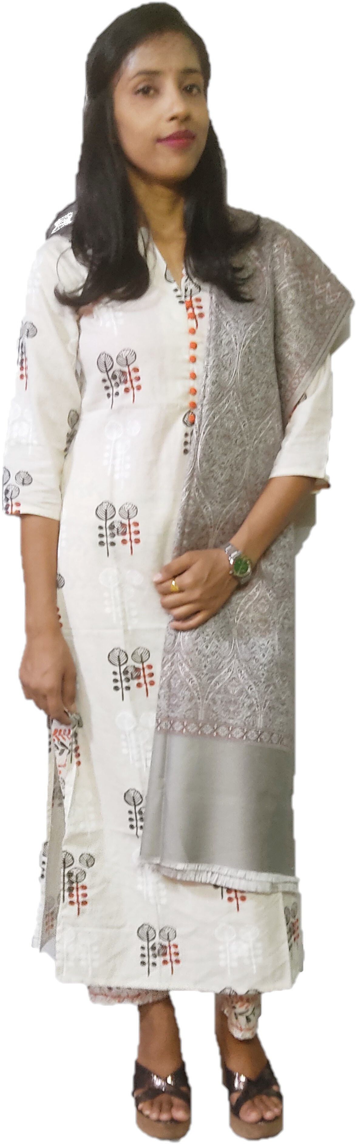 Royal-E-Kashmir Wool Self Design Women, Men Shawl-picture-14