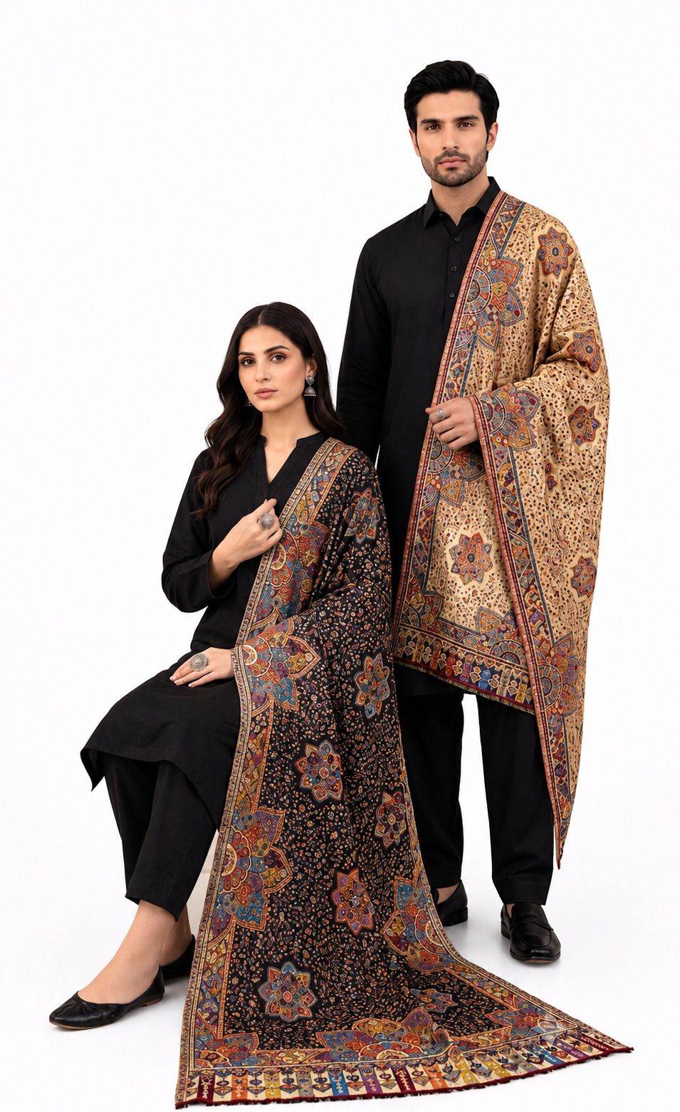 THEKAPDAKART Pashmina Floral Print Men, Women Shawl-picture-42