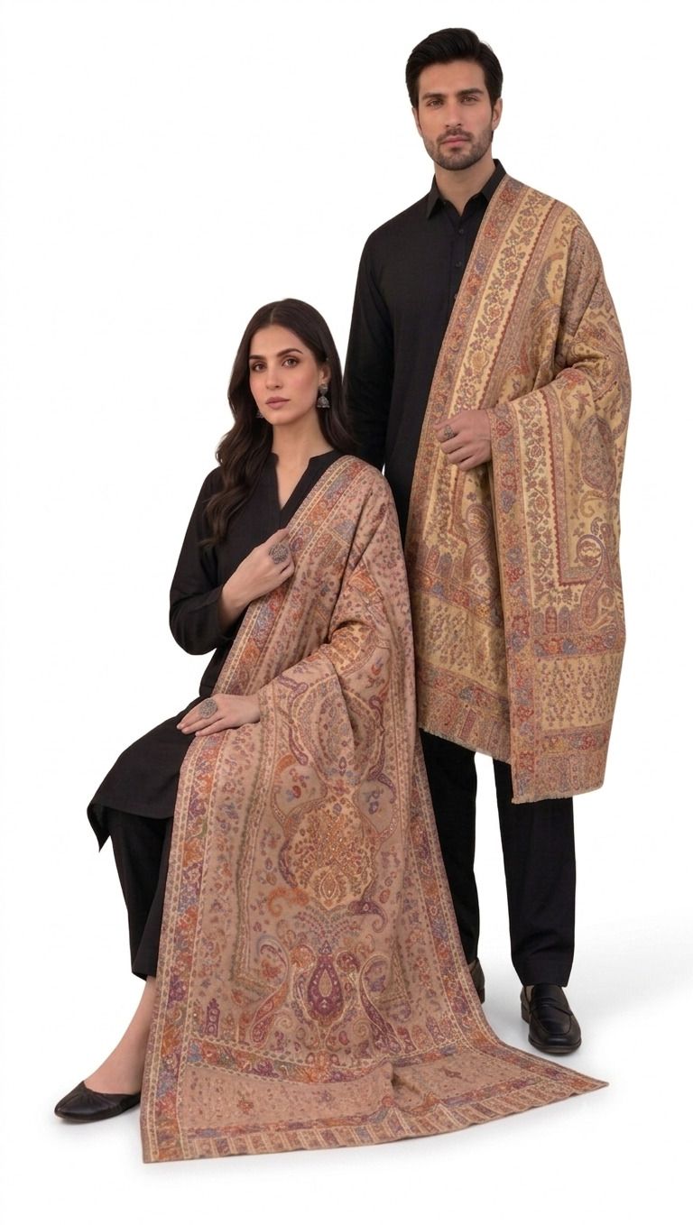 THEKAPDAKART Pashmina Floral Print Men, Women Shawl-picture-42