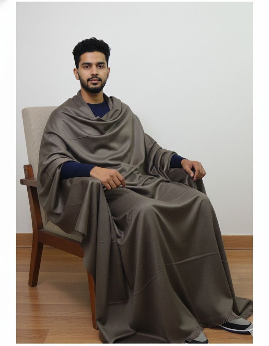 KAVIM Wool Solid Men Shawl-picture-44