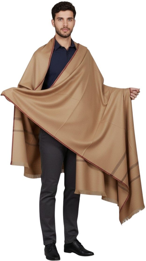 Vrinde Wool Solid Men Shawl-picture-28