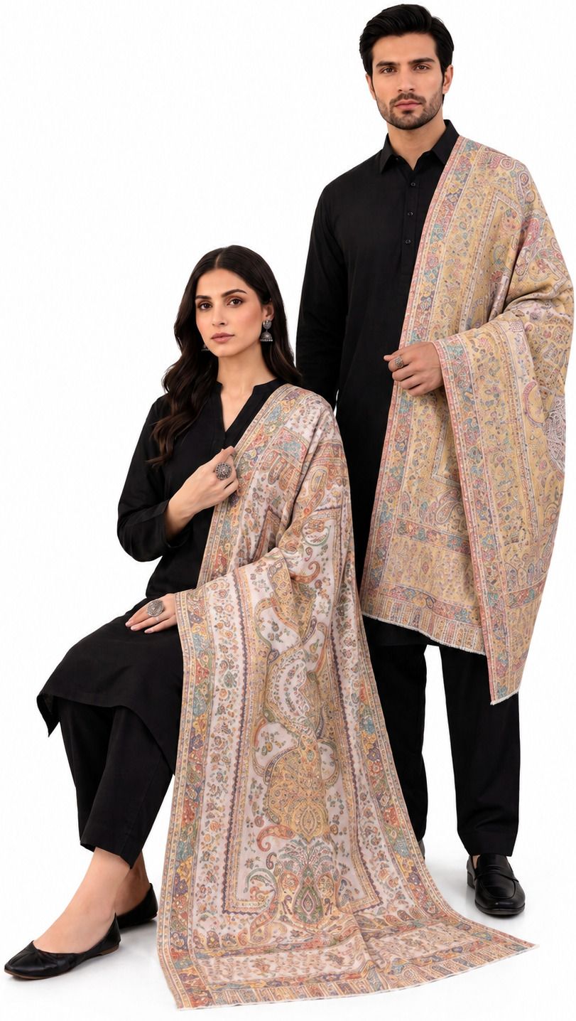 THEKAPDAKART Pashmina Floral Print Men, Women Shawl-picture-10