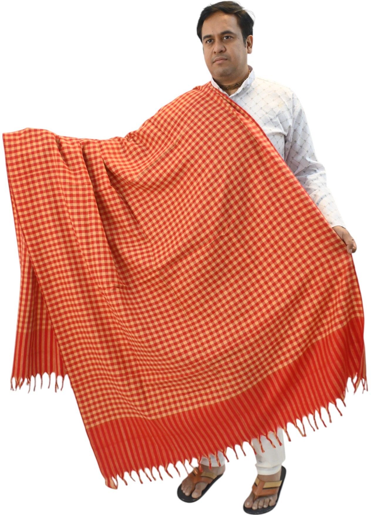 Vrinde Wool Checkered Men Shawl-picture-43