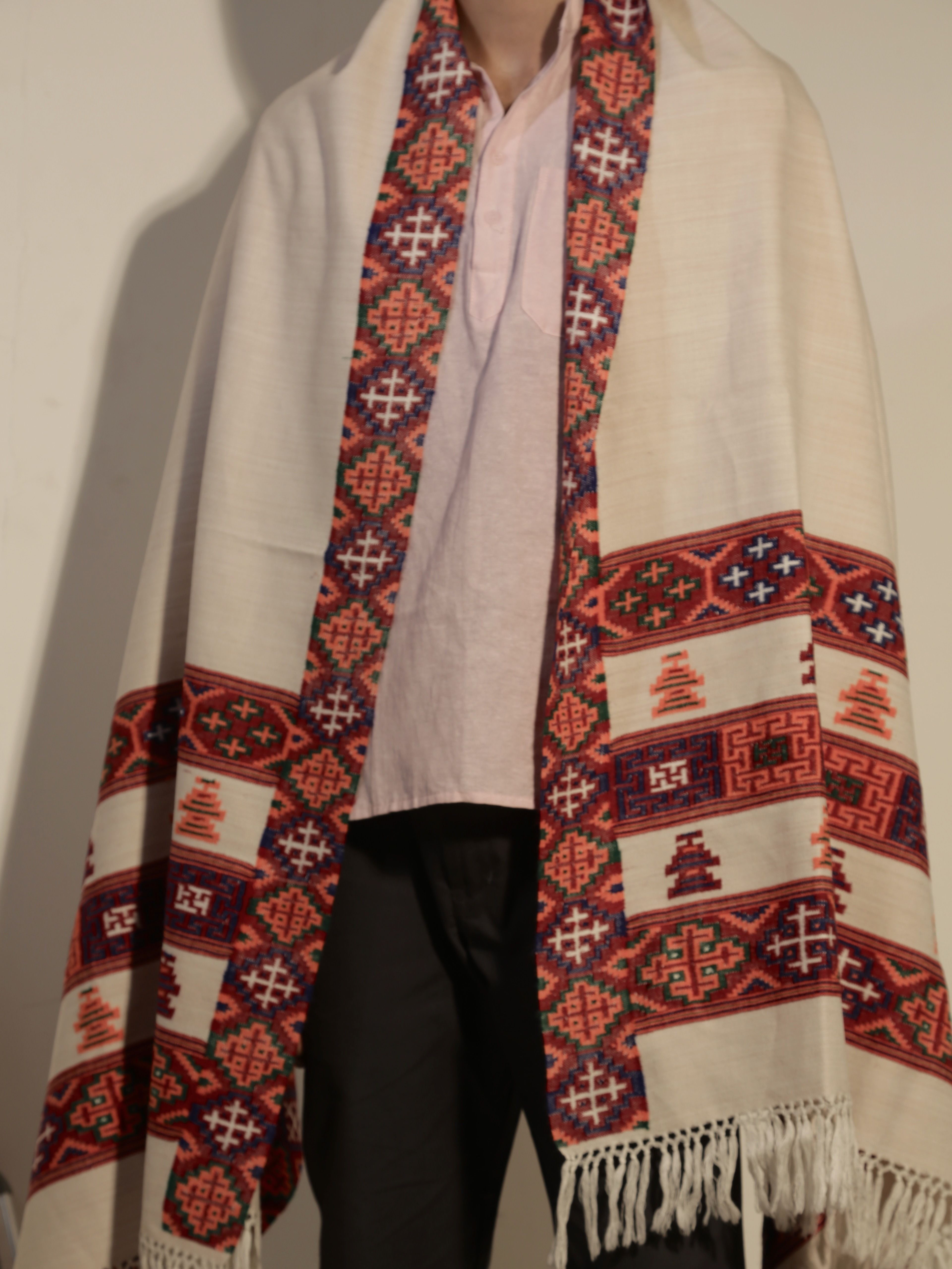 Udaynium Wool Embroidered Men, Women Shawl-picture-17
