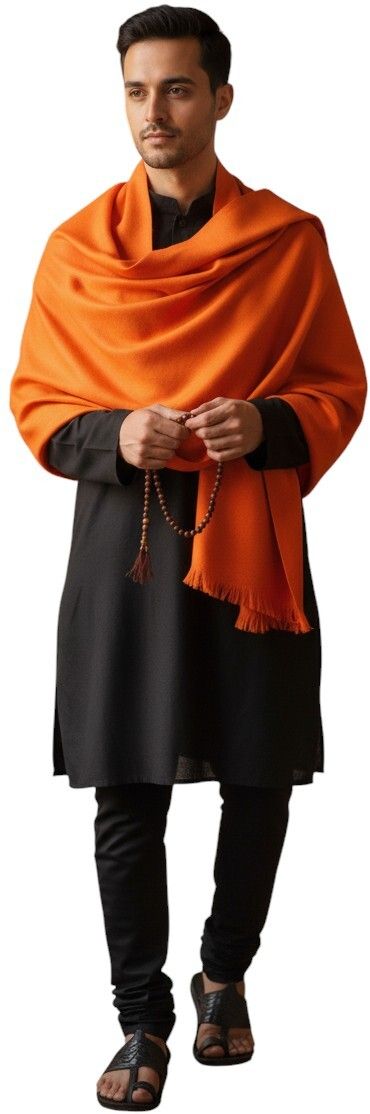 Vrinde Wool Solid Men Shawl-picture-46