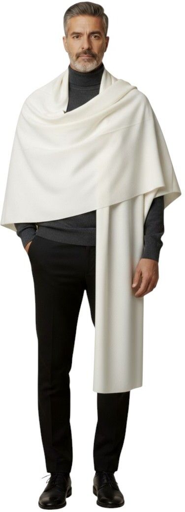 Sprha Wool Solid Men Shawl-picture-22