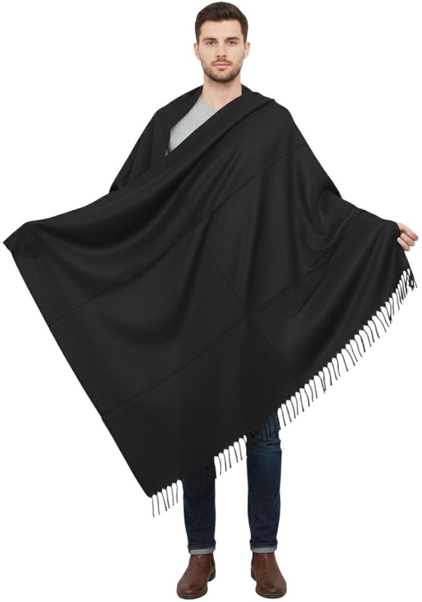KAVIM Wool Solid Men Shawl-picture-20