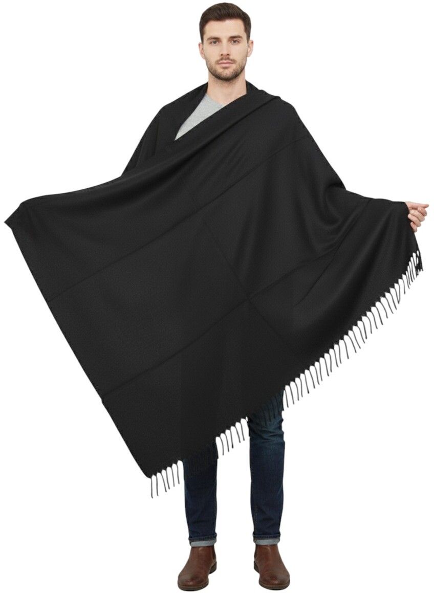 Sprha Wool Solid Men Shawl-picture-31