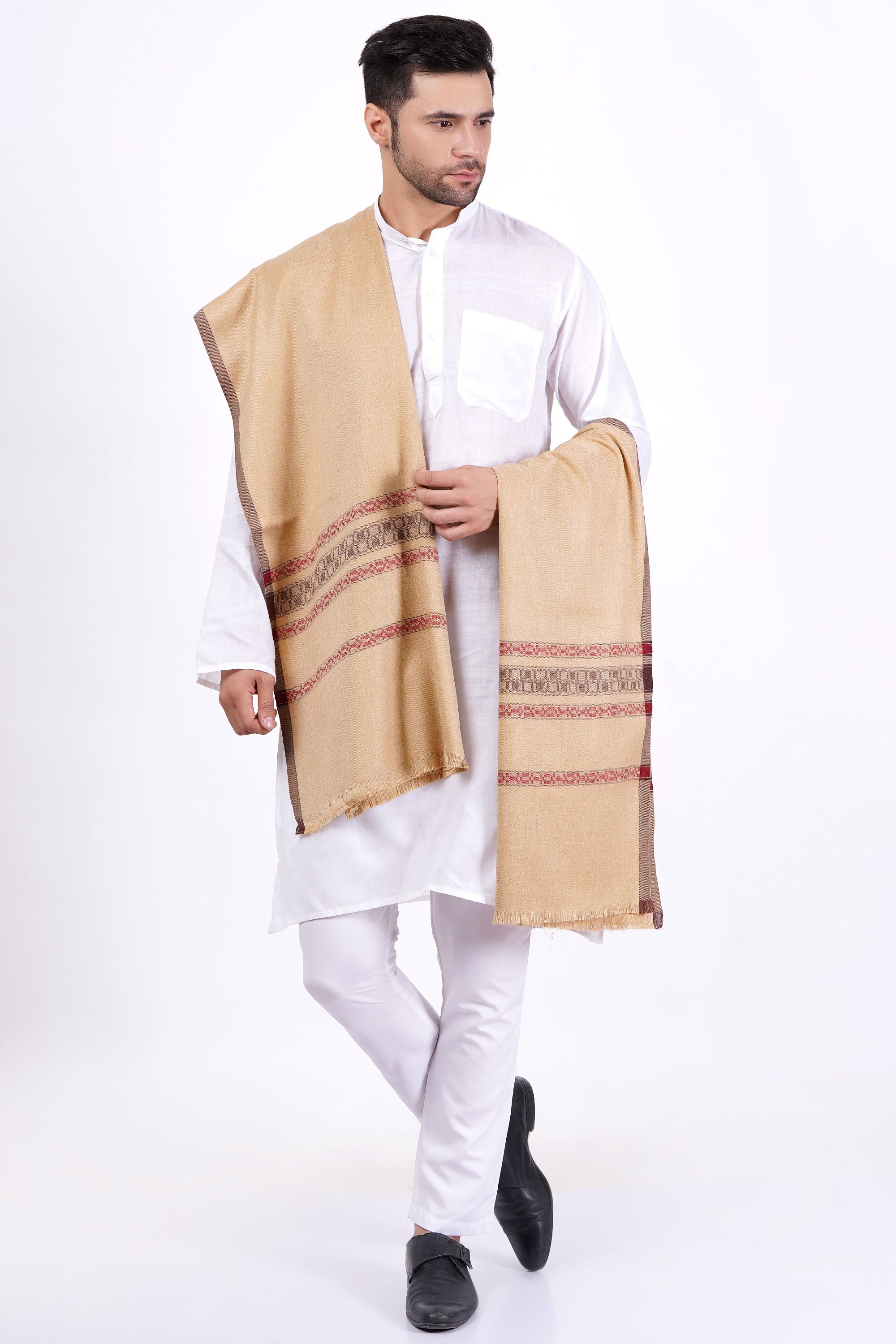Vrinde Wool Solid Men Shawl-picture-21