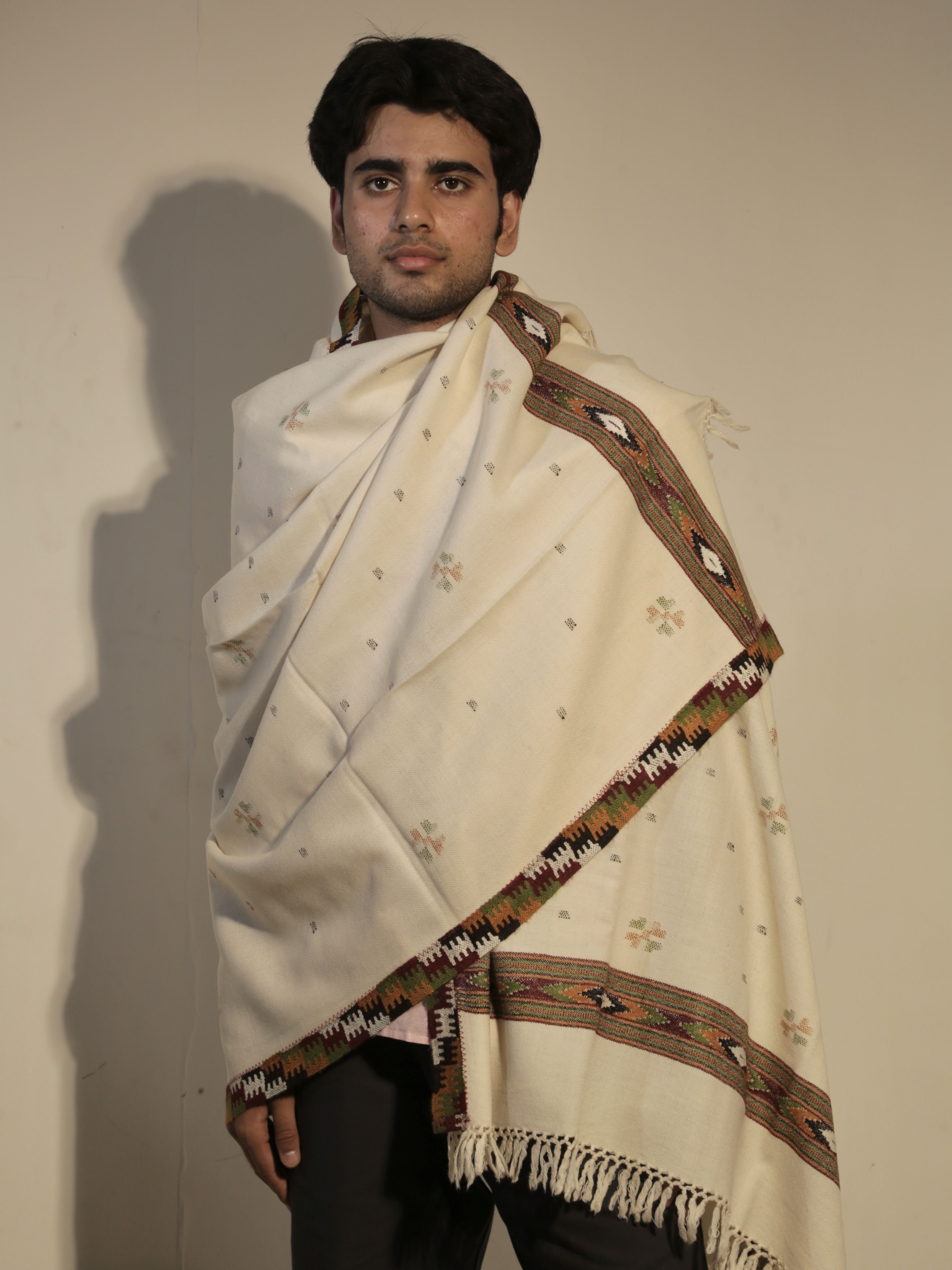 Udaynium Wool Embroidered Men, Women Shawl-picture-31
