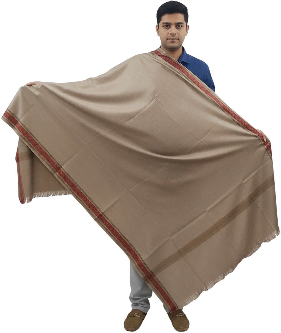 Vrinde Wool Self Design Men Shawl-picture-33