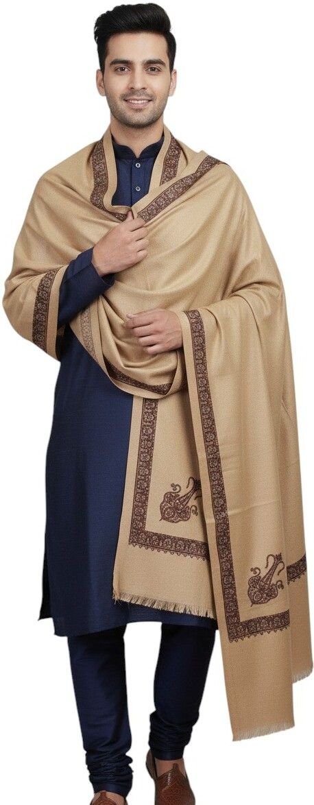 KAVIM Wool Printed Men Shawl-picture-45
