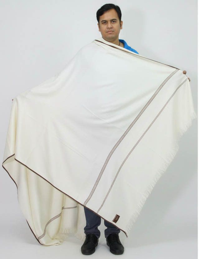 KAVIM Pashmina Self Design Men Shawl-picture-28