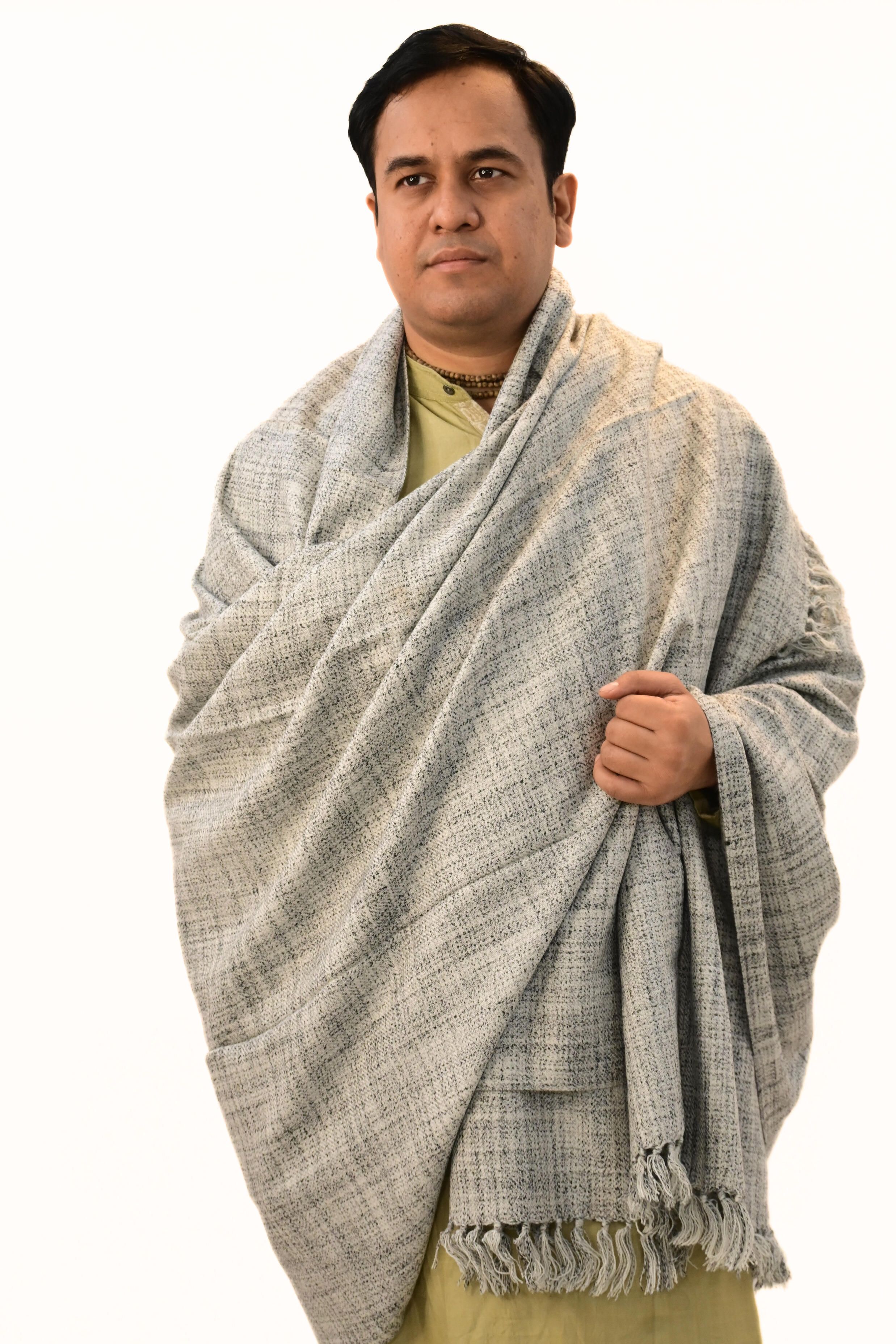 Sprha Wool Self Design Men Shawl-picture-26