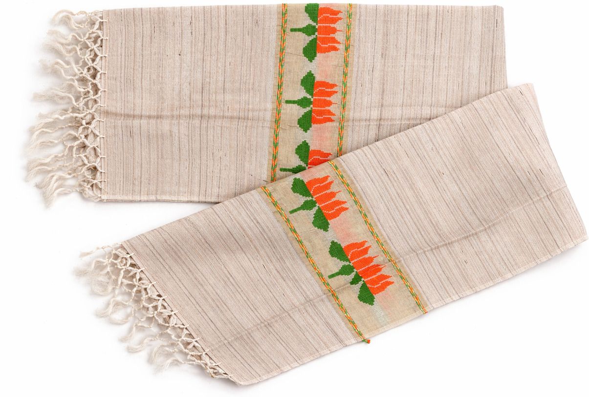JHCR Tussar Silk Woven Men Shawl-picture-17