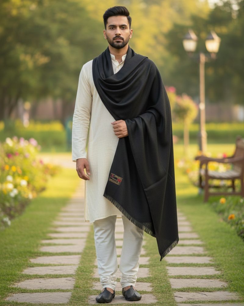 Kriti Wool Geometric Print Men Shawl-picture-41