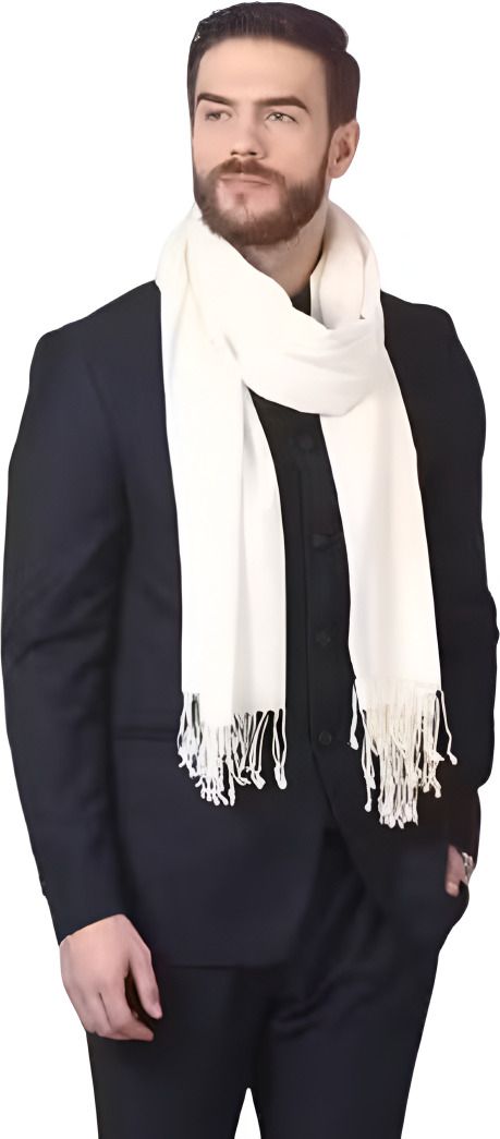 Collective Stitch Cotton Solid Men Shawl