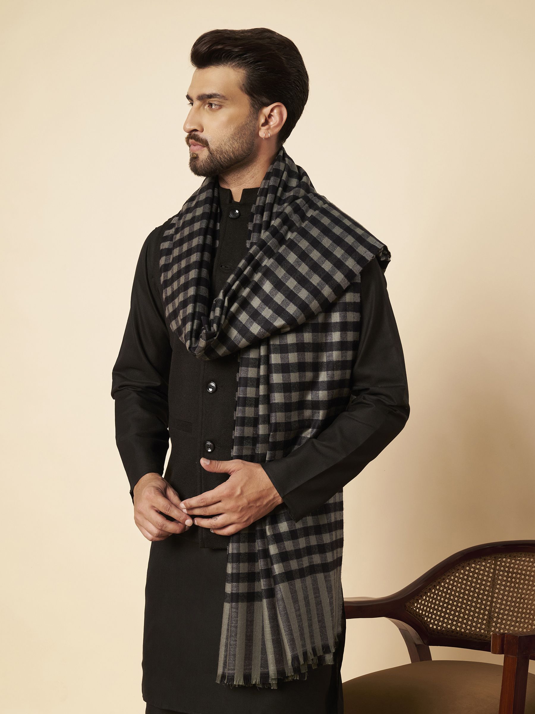 Zamour Acrylic Woven Men Shawl-picture-25