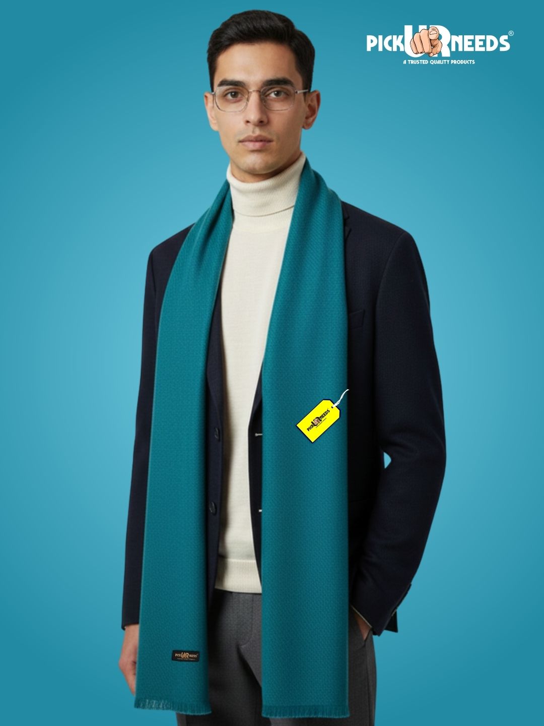 Pick Ur Needs Wool Solid Men Shawl-picture-37