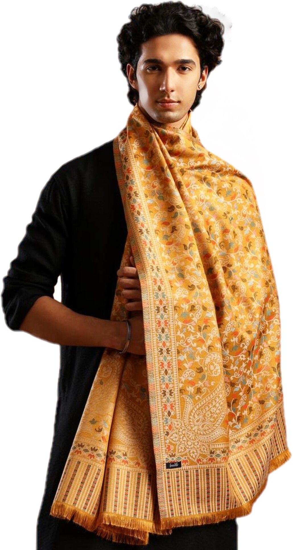 Tweedle Acrylic Woven Men Shawl-picture-23