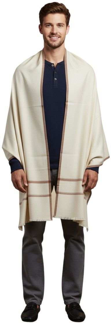 Sprha Wool Solid Men Shawl-picture-20