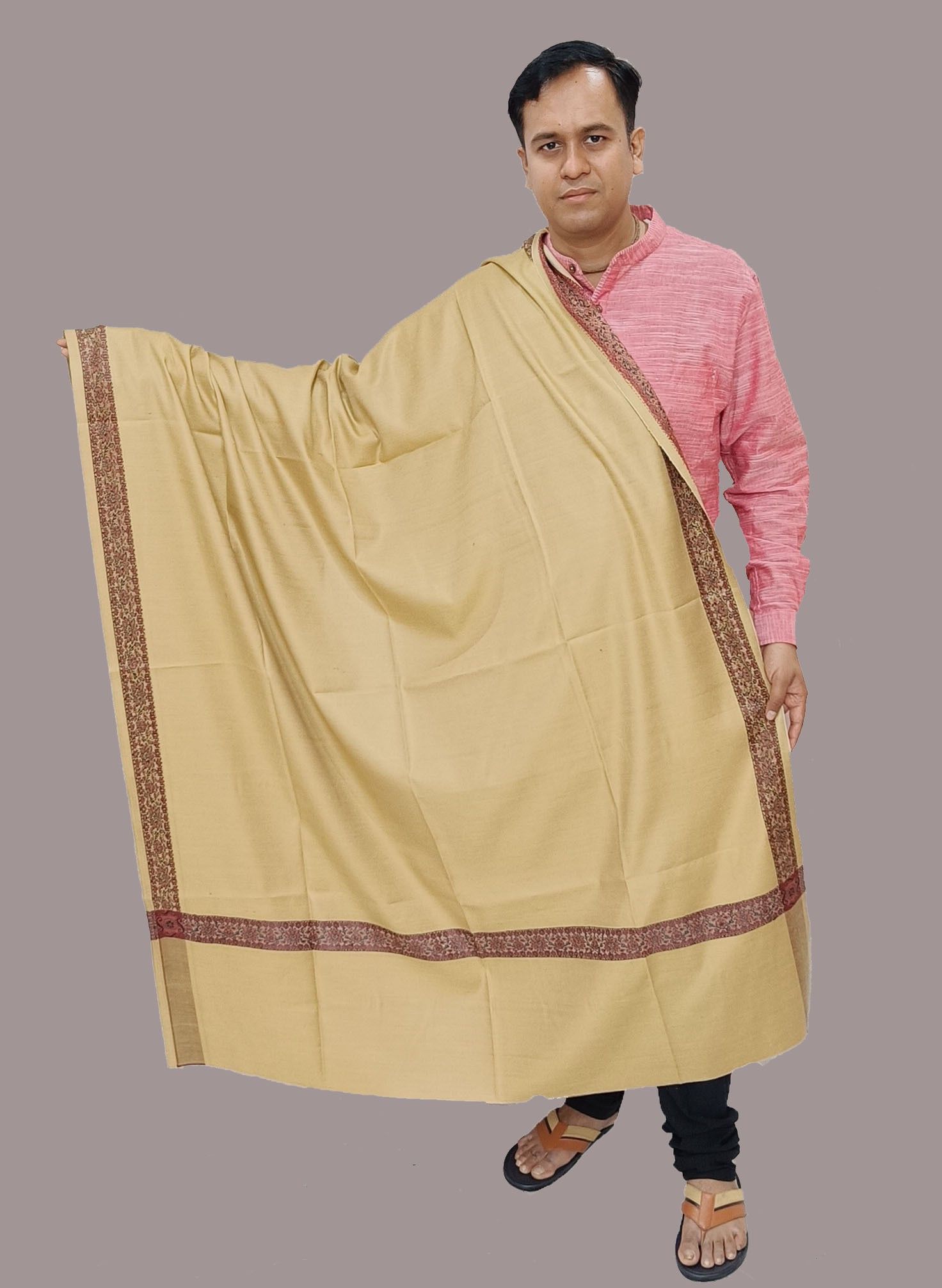 Sprha Wool Solid Men Shawl-picture-22