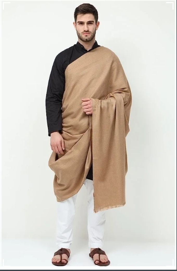 Oswaal Wool Solid Men Shawl