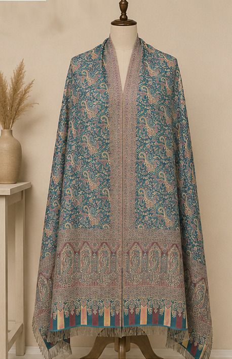 Tallit by enn dee Poly Wool Woven Women, Men Shawl-image-38