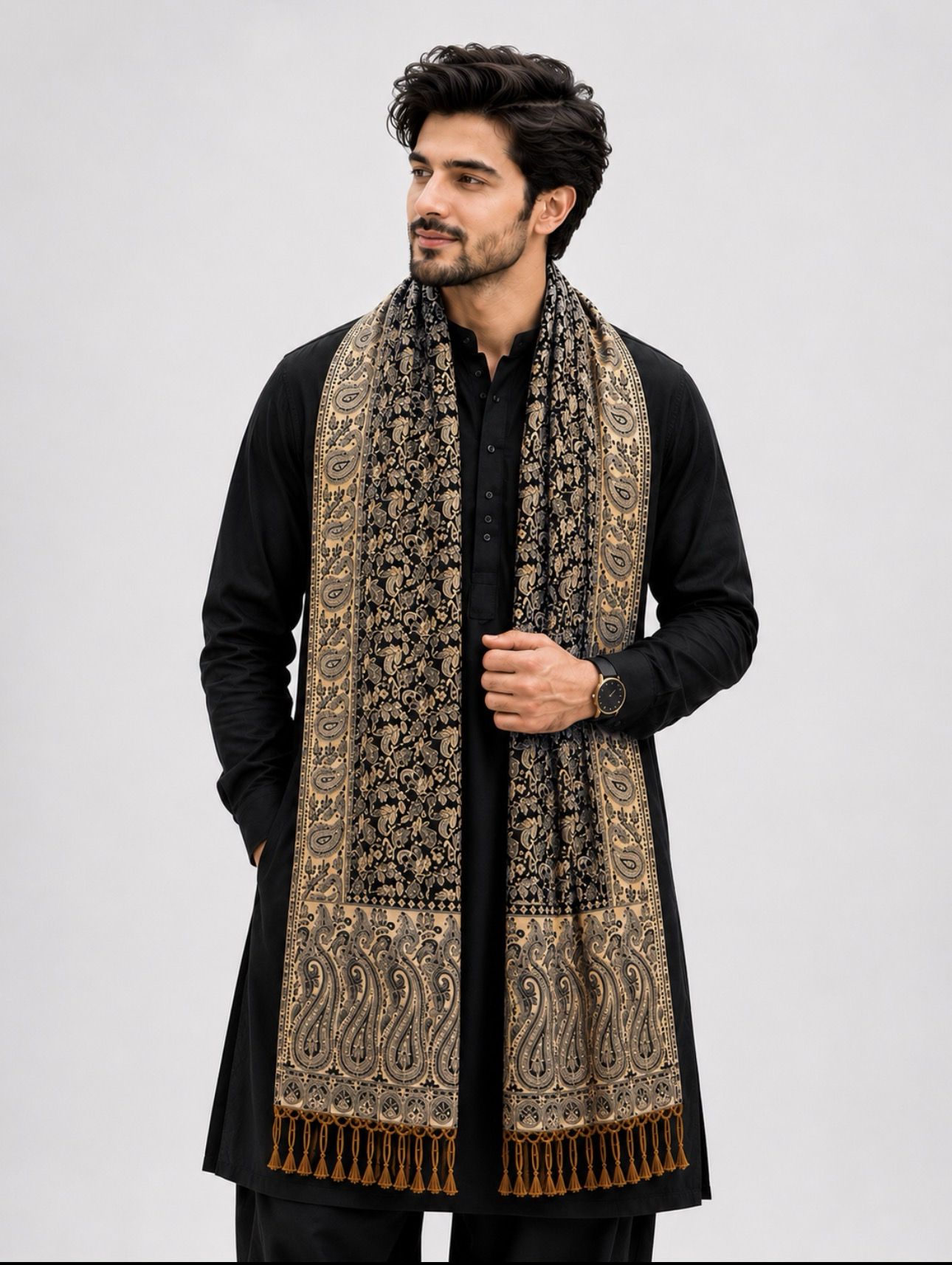 Noorfabric Generic Printed Men Shawl-picture-15
