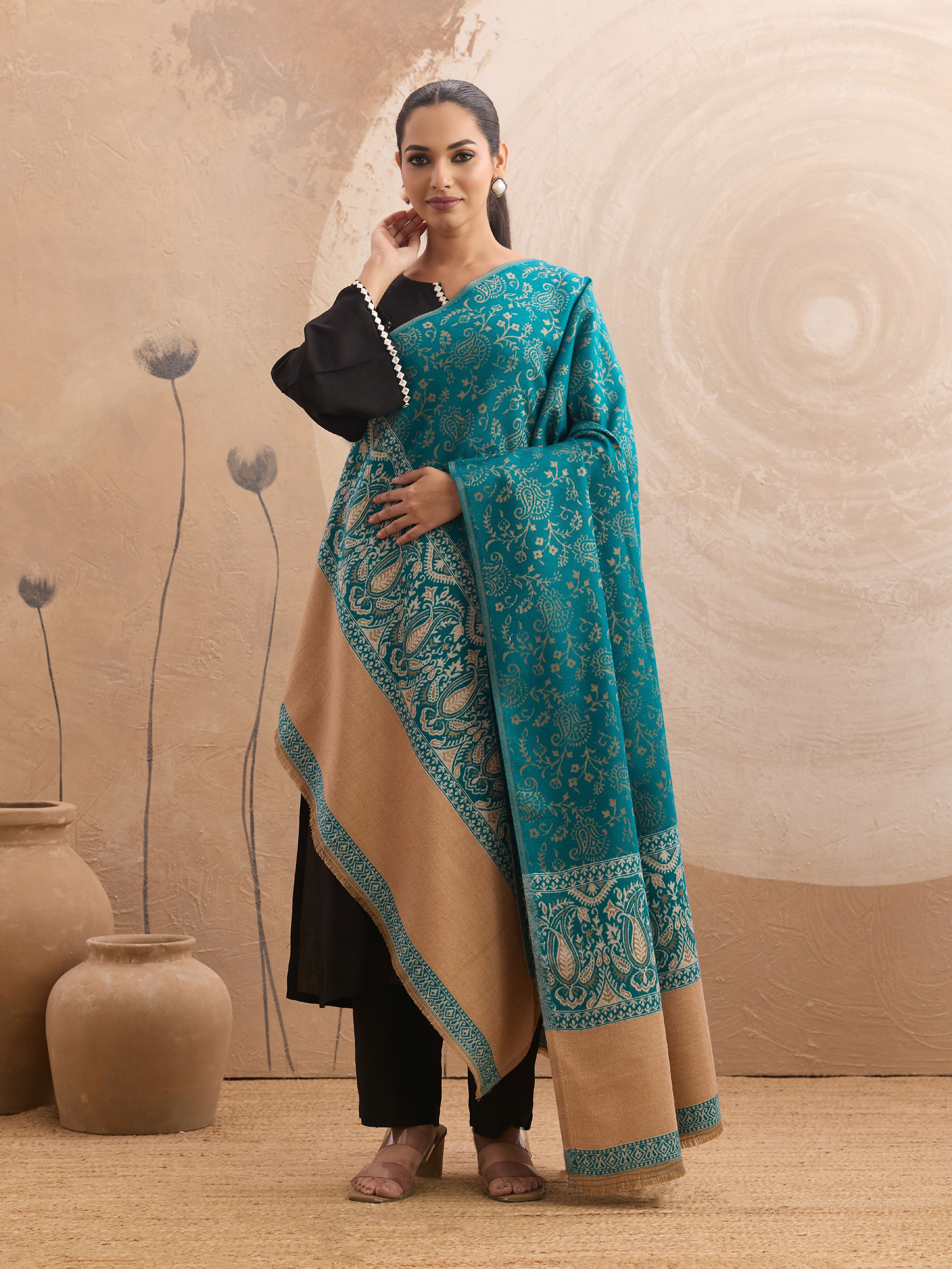 GK VILLA Poly Cotton Woven Women Shawl-picture-13