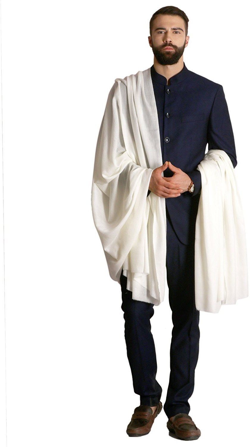 ANKUR Wool Blend Woven Men Shawl
