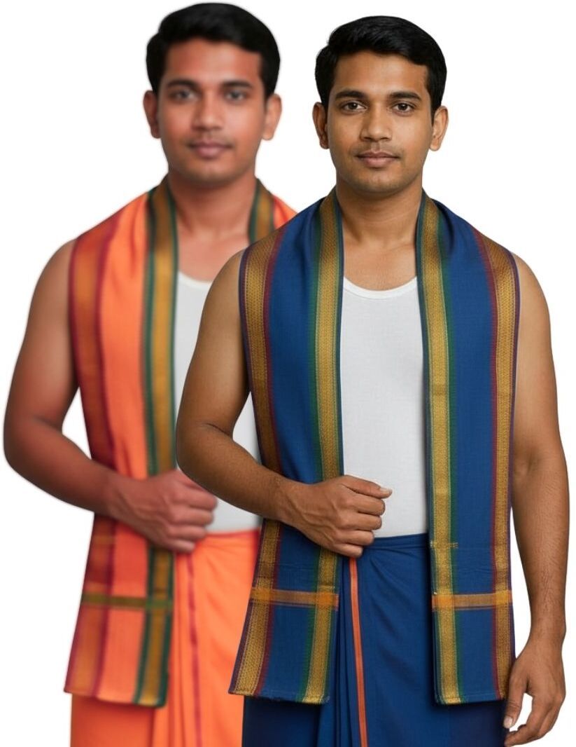 Weavari Cotton Solid Men Shawl-picture-37