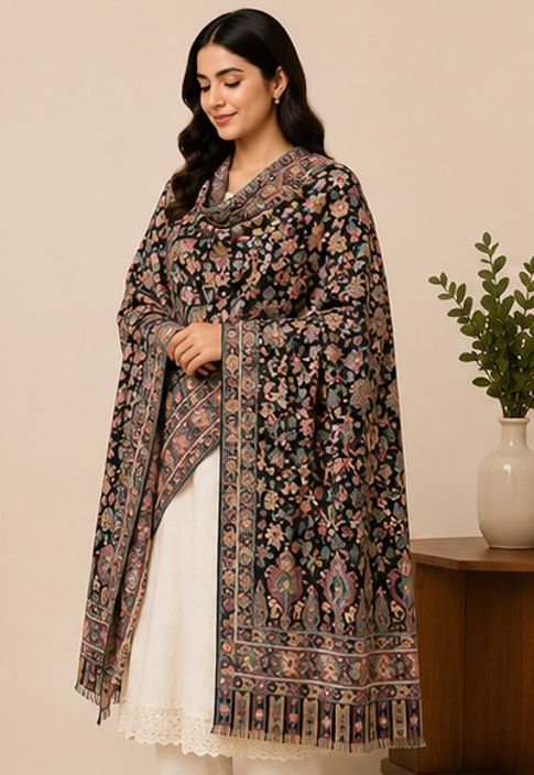 Tallit by enn dee Poly Wool Printed Women, Men Shawl-picture-28