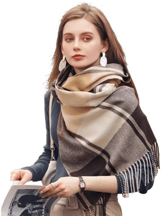 AlexVyan Acrylic, Wool Woven Women Shawl-picture-10